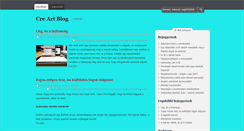Desktop Screenshot of cre-art-blog.hu